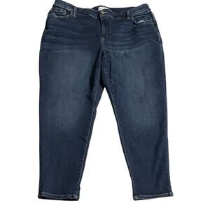 Lane Bryant Jeans Plus Size 20 Blue Mid Rise Boyfriend Flex Magic Waistband